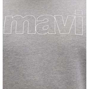 Mavi 065606-28387 Logo Baskılı Kapüşonlu Erkek Sweatshirt