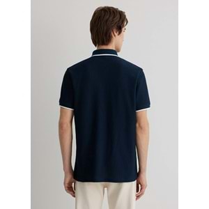 Mavi M066039-30651 Mühür Logo Şerit Detaylı Polo Yaka Tişört Erkek Tişort