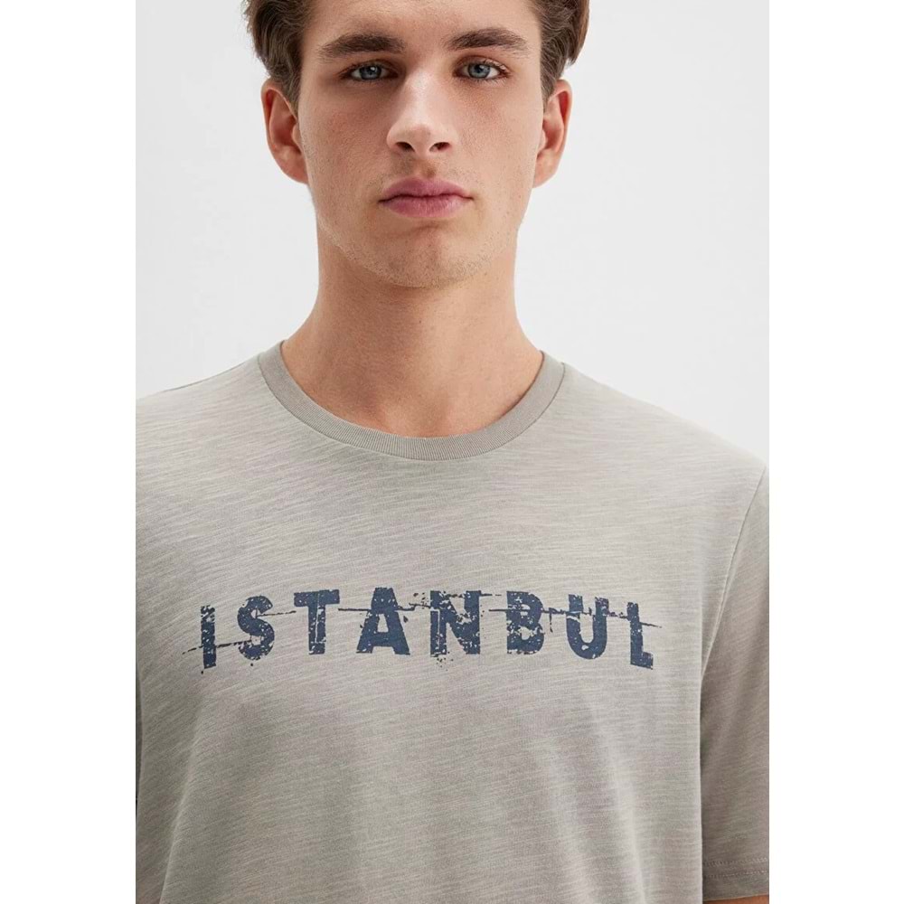 Mavi M066282-31935 İstanbul Baskılı Tişört Erkek T-Shirt
