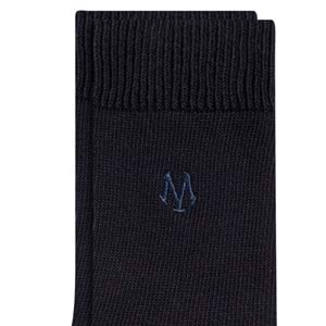 Mavi Logo Nakışlı Soket Çorap Unisex Çorap