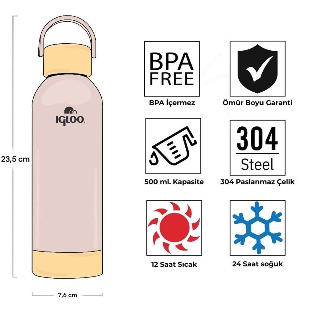 Igloo Hydrate Pro Botte 500ml Termos Matara