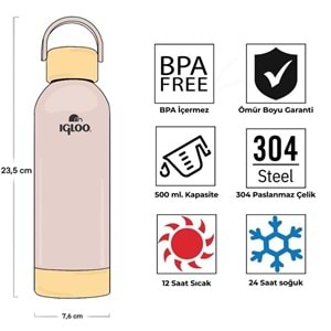 Igloo Hydrate Pro Botte 500ml Termos Matara