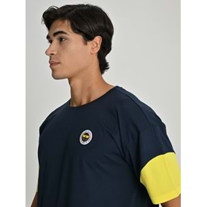 Fenerbahçe S.K. 25/26 Sezon Tribün Mesh Baskılı Oversize Fit Tişört Tribün Forması