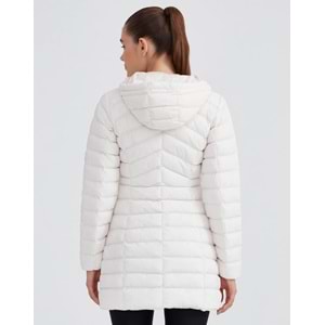 Skechers W Essential Maxi Length Hooded Jacket S212005-102 Kadın Günlük Mont