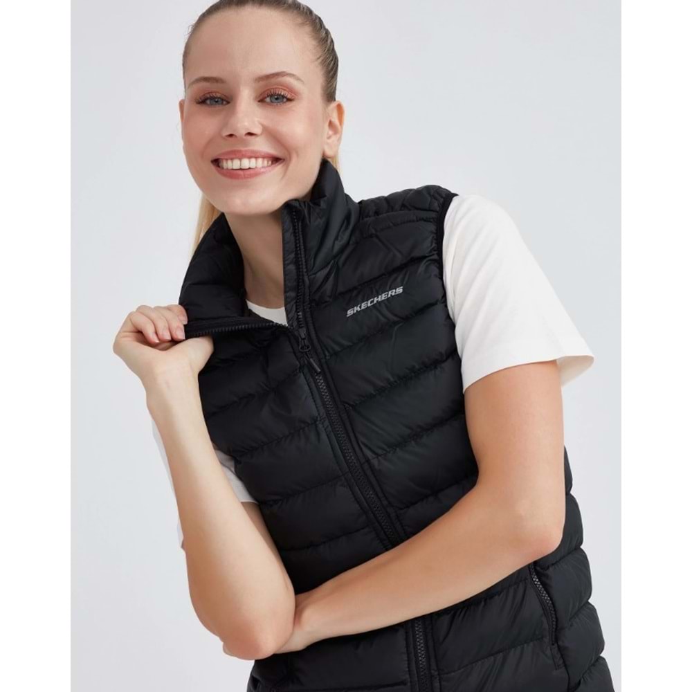 Skechers W Outerwear Padded Vest S231239-001 Kadın Yelek
