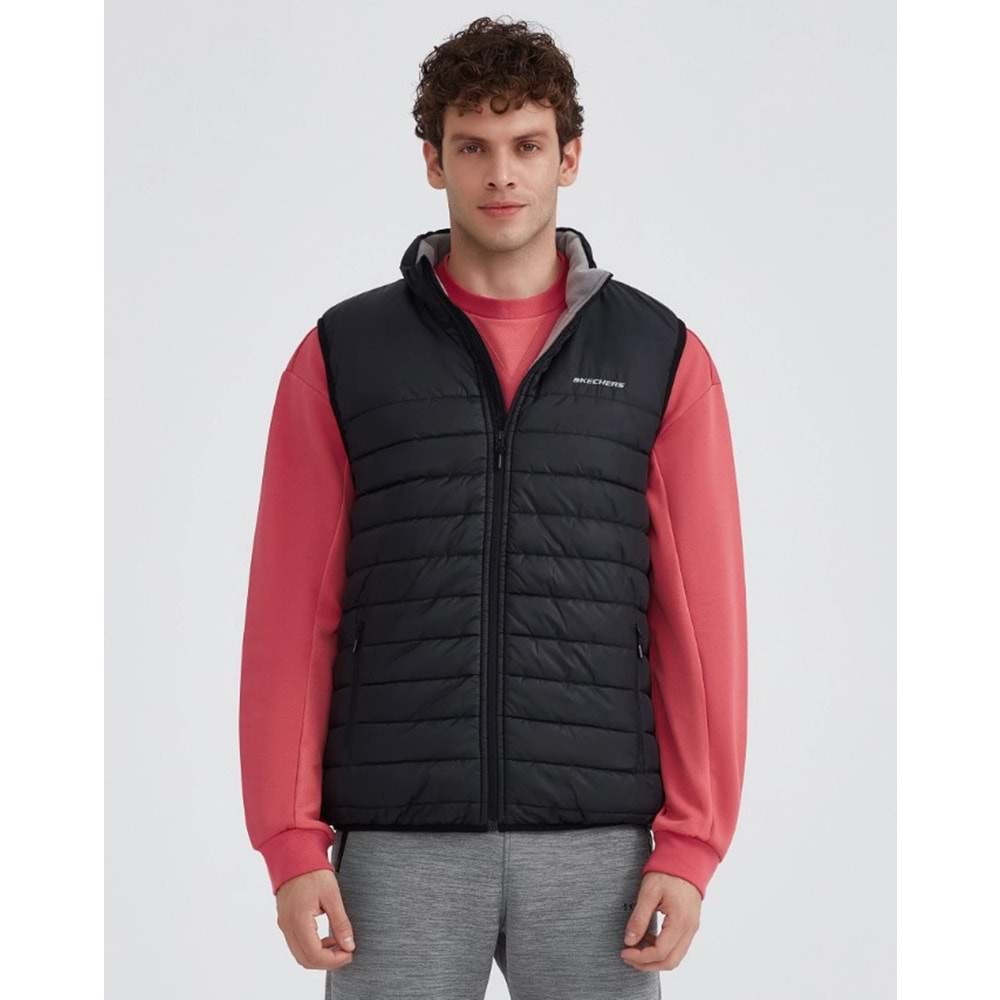 Skechers M Outerwear Padded Vest S232001-001 Erkek Yelek