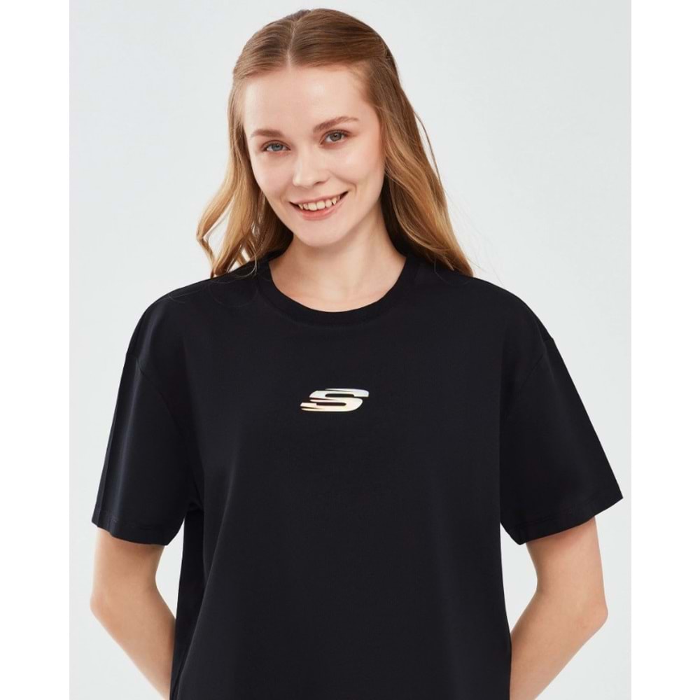 Skechers Graphic T-Shirt W Short Sleeve T-Shirt S241011-001 Kadın Tişört