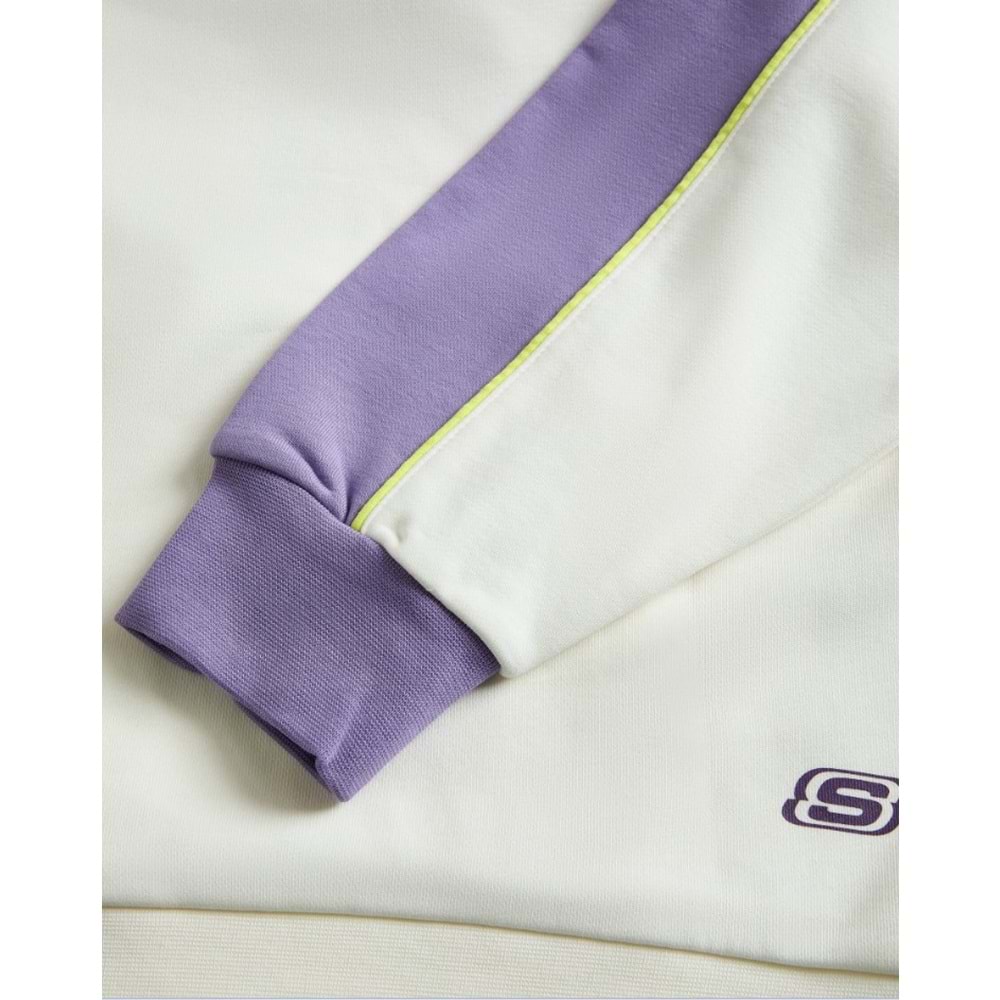 Skechers W LW Fleece Hoodie Sweatshirt S242096-102 Kadın Kapüşonlu Sweatshirt