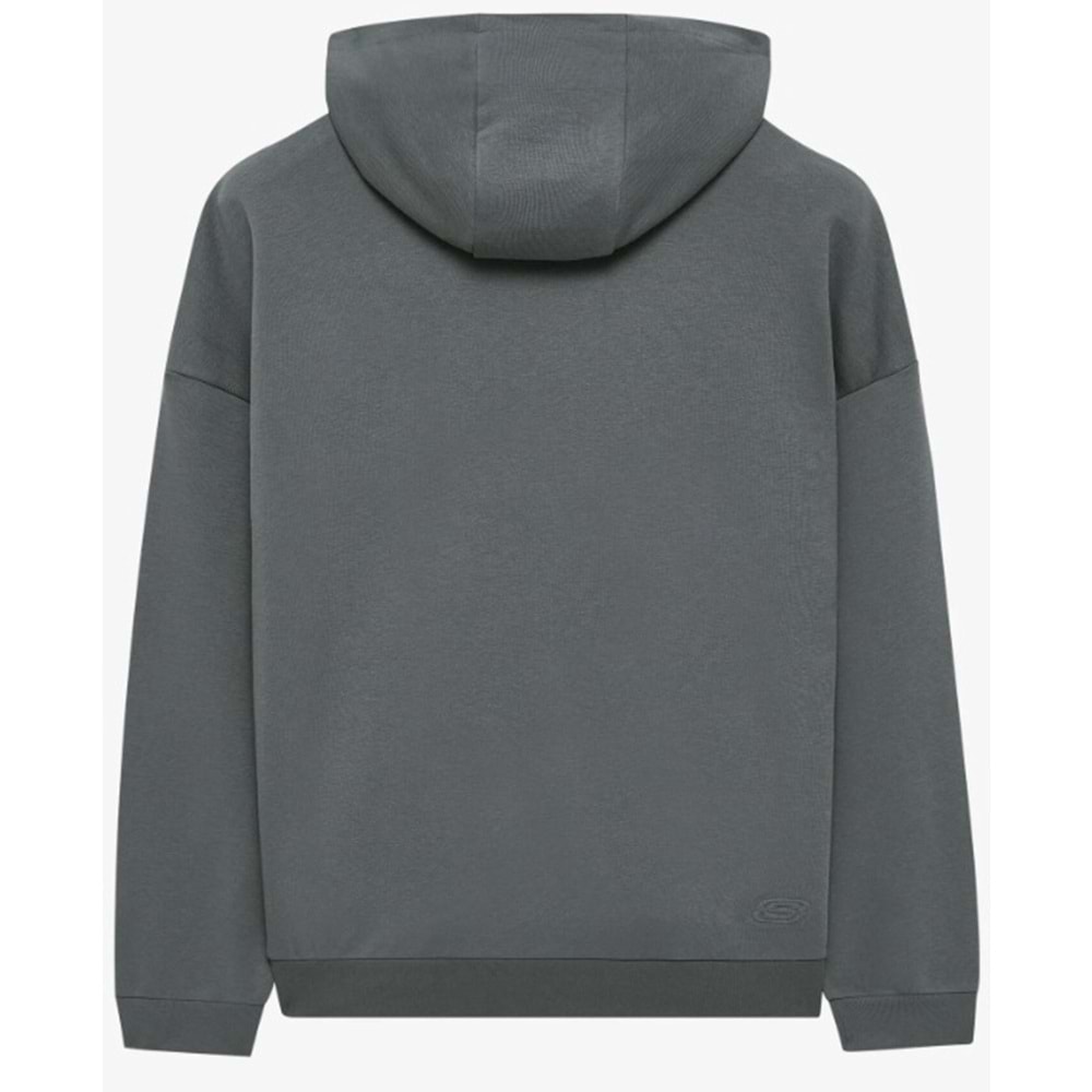 Skechers M Essential Hoodie Sweatshirt S242110-003 Erkek Kapüşonlu Sweatshirt