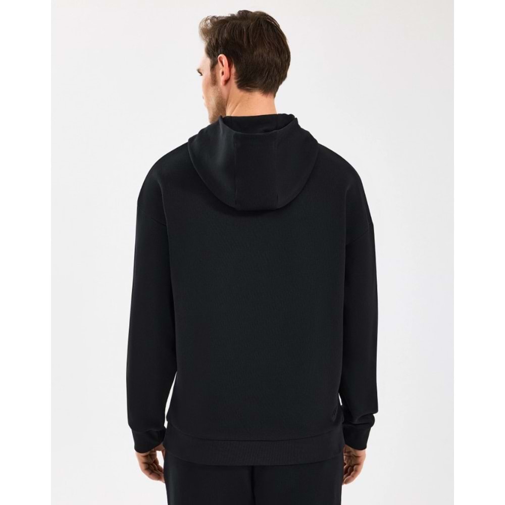 Skechers M Essential Hoodie Sweatshirt S242110-001 Erkek Kapüşonlu Sweatshirt