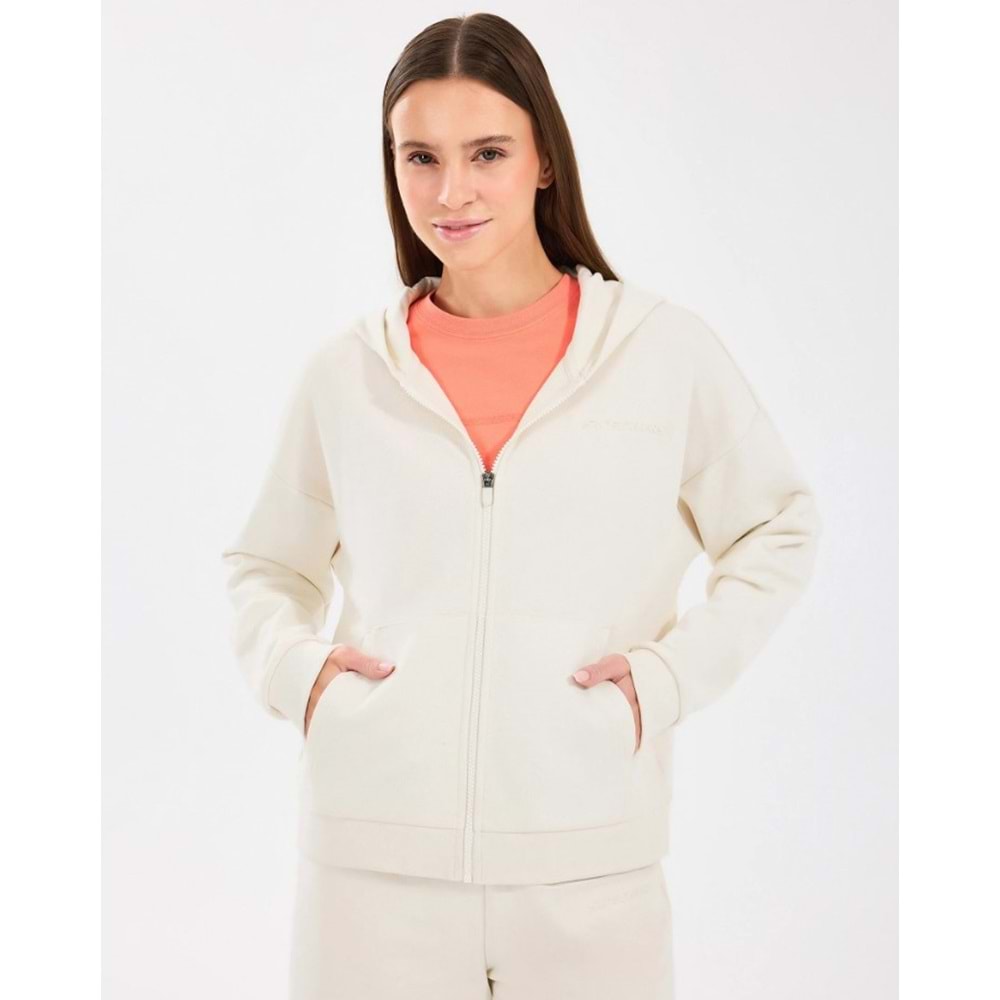 Skechers S242117-102 W Essential Full Zip Hoodie Sweatshirt Eşofman Üstü Kadın Ceket
