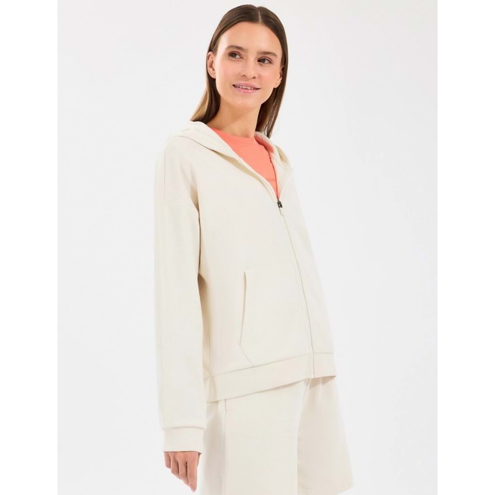 Skechers S242117-102 W Essential Full Zip Hoodie Sweatshirt Eşofman Üstü Kadın Ceket