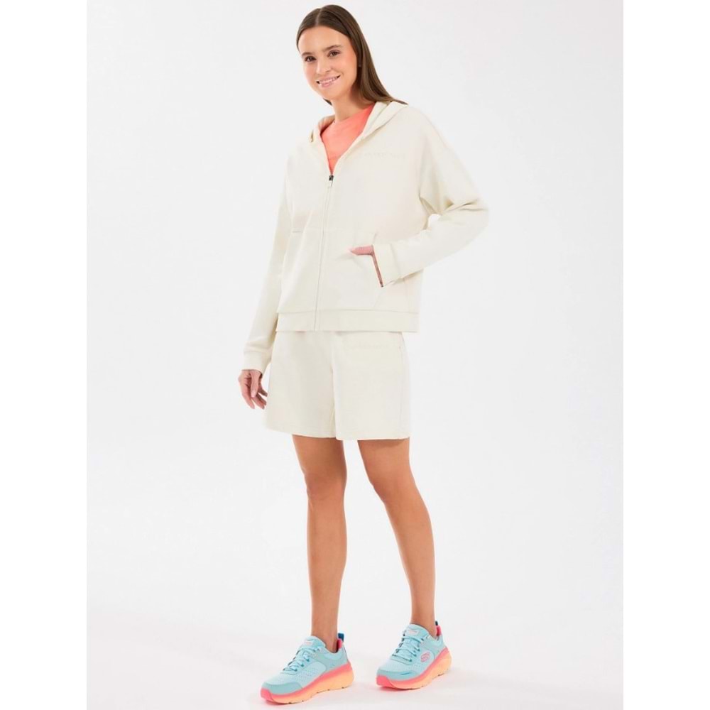 Skechers S242117-102 W Essential Full Zip Hoodie Sweatshirt Eşofman Üstü Kadın Ceket