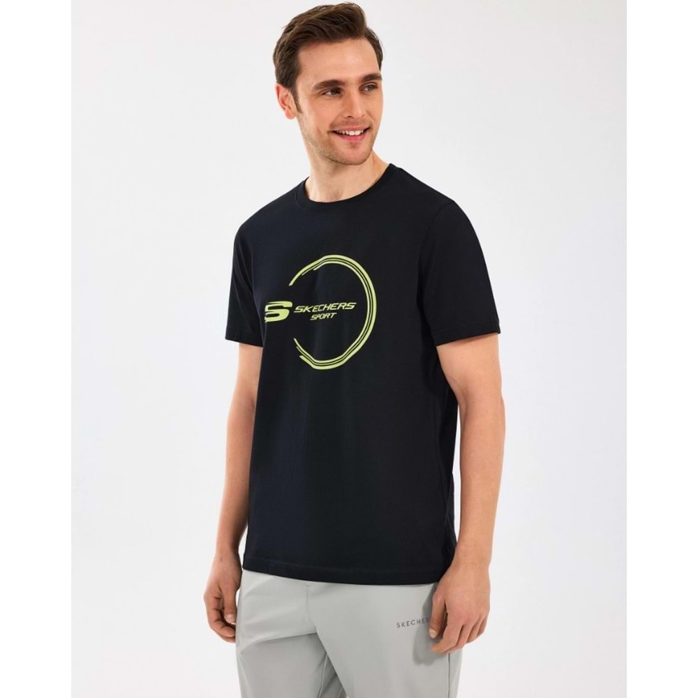 Skechers M Lightweight Graphic Tee T-Shirt S2510161-001 Erkek Tişort
