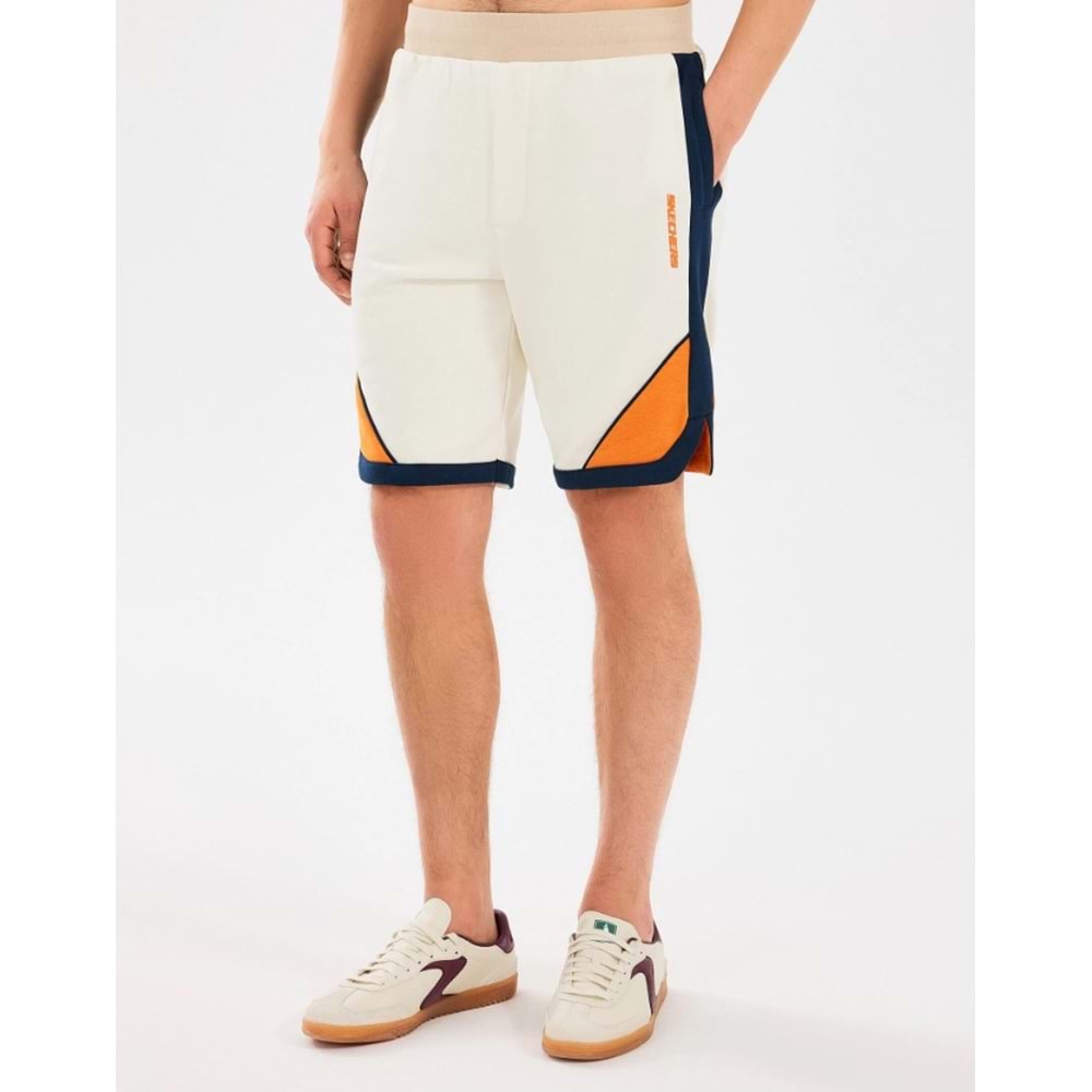 Skechers M Diagonal Lw Fleece Sweat Short S2510040-102 Erkek Şort