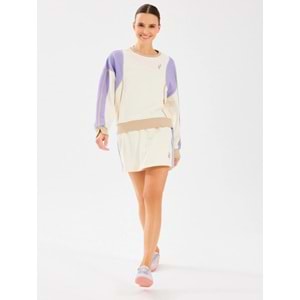 Skechers W Diagonal Lw Fleece Sweat Short S2510049-102 Şort Etek Kadın Etek