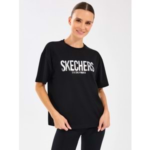 Skechers W Loose Fit Graphic Tee T-Shirt S2510131-001 Kadın Tişört