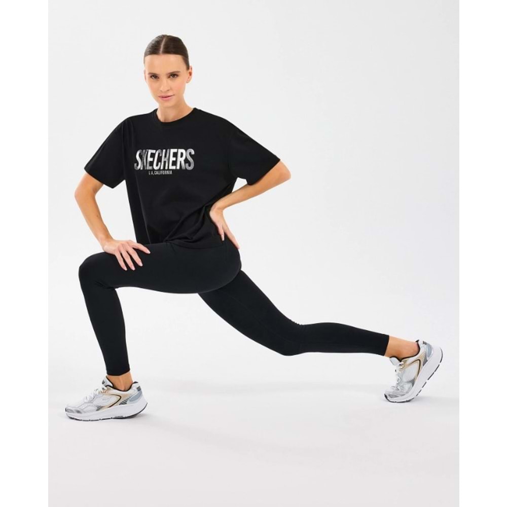 Skechers W Loose Fit Graphic Tee T-Shirt S2510131-001 Kadın Tişört