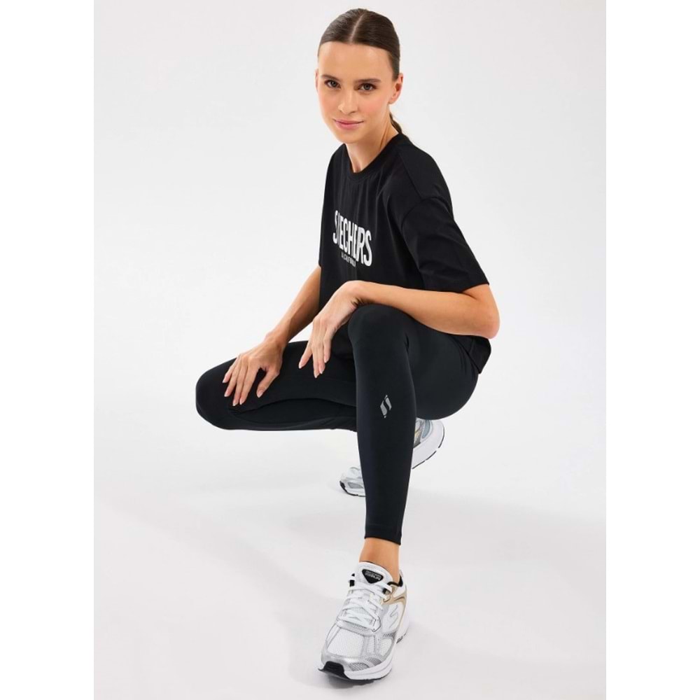 Skechers W Loose Fit Graphic Tee T-Shirt S2510131-001 Kadın Tişört