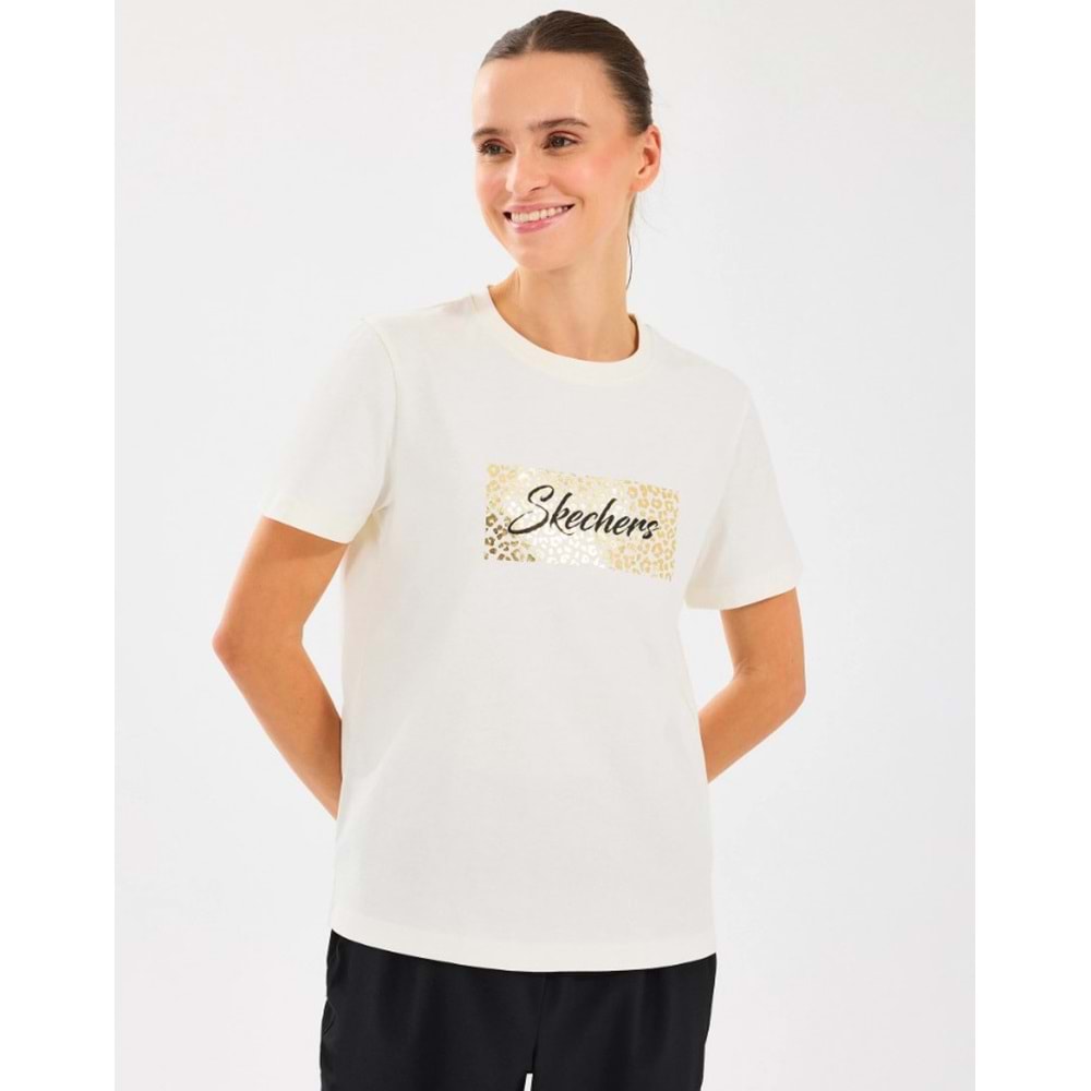 Skechers W Regular Fit Graphic Tee T-Shirt S2510141-102 Kadın Tişört