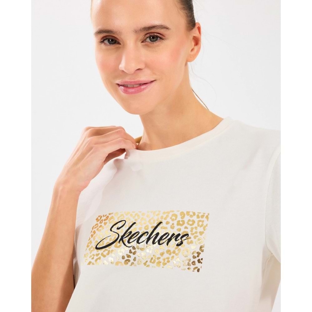 Skechers W Regular Fit Graphic Tee T-Shirt S2510141-102 Kadın Tişört