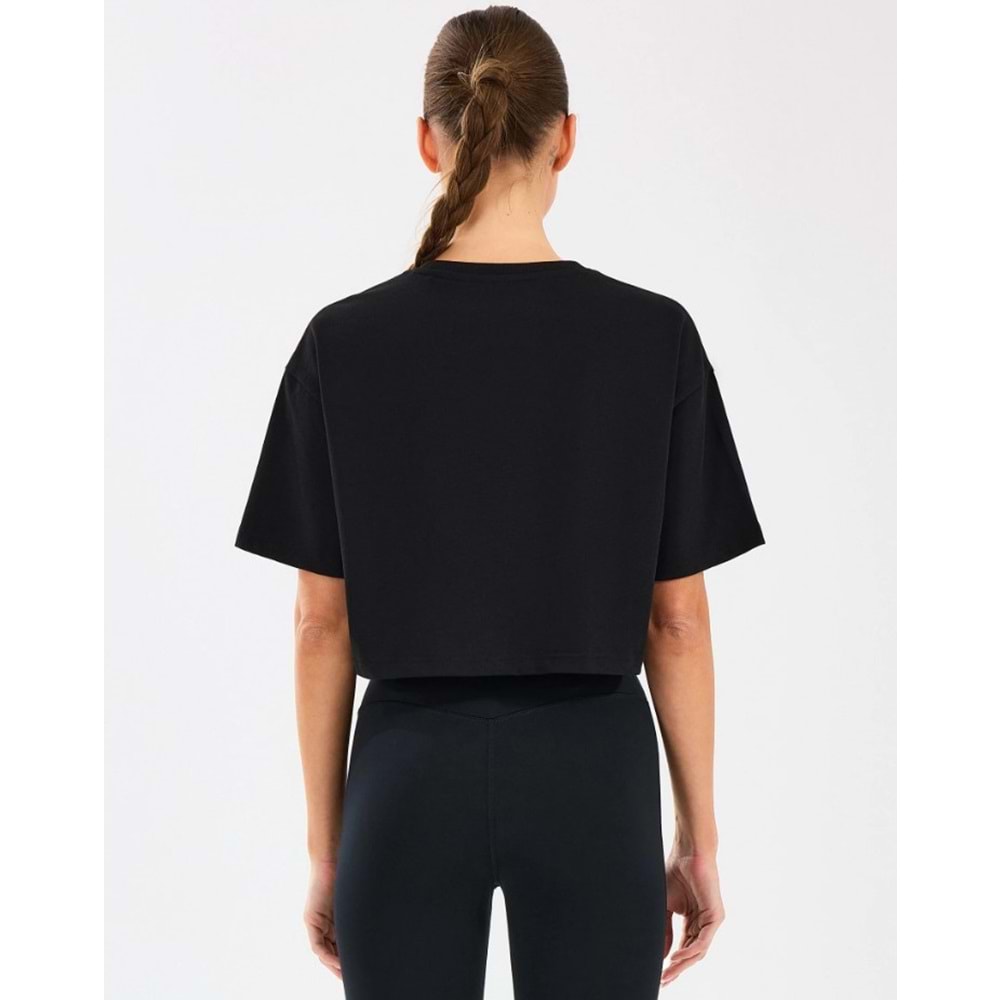 Skechers W Crop Fit Graphic Tee T-Shirt S2510144-001 Kadın Tişört