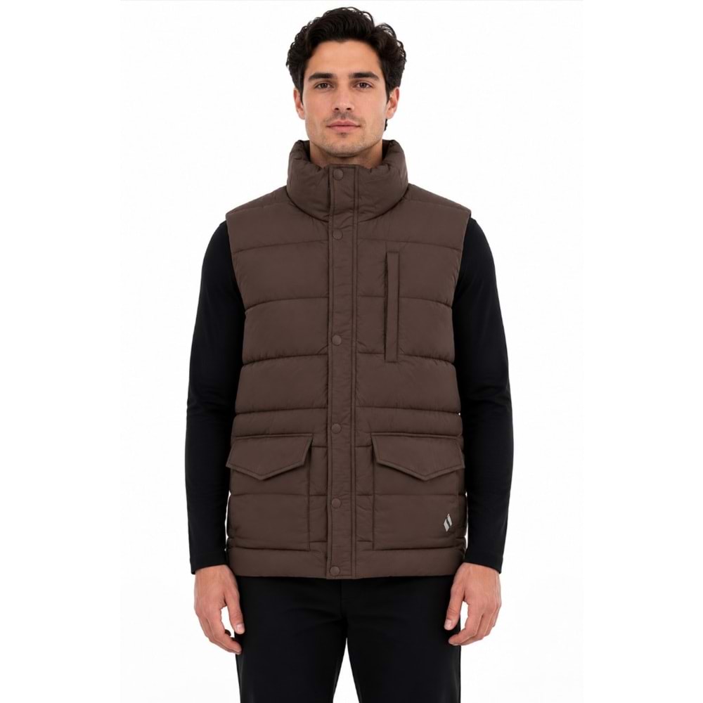 Skechers All Weather Cozy Fit Full Zip Vest S2620193-2070 Şişme Erkek Yelek