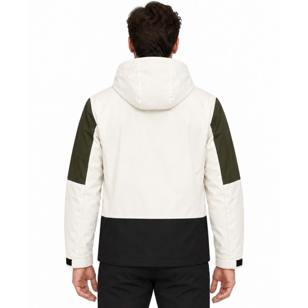 Skechers All Weather Urban Long Zip S2620044-0255 M Colorblock Fall Jacket Erkek Mont