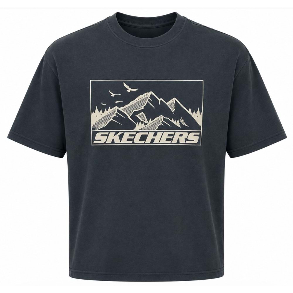 Skechers M Relax Fit Adventure Crewneck T-Shirt S2620111-3998 Erkek Tişort