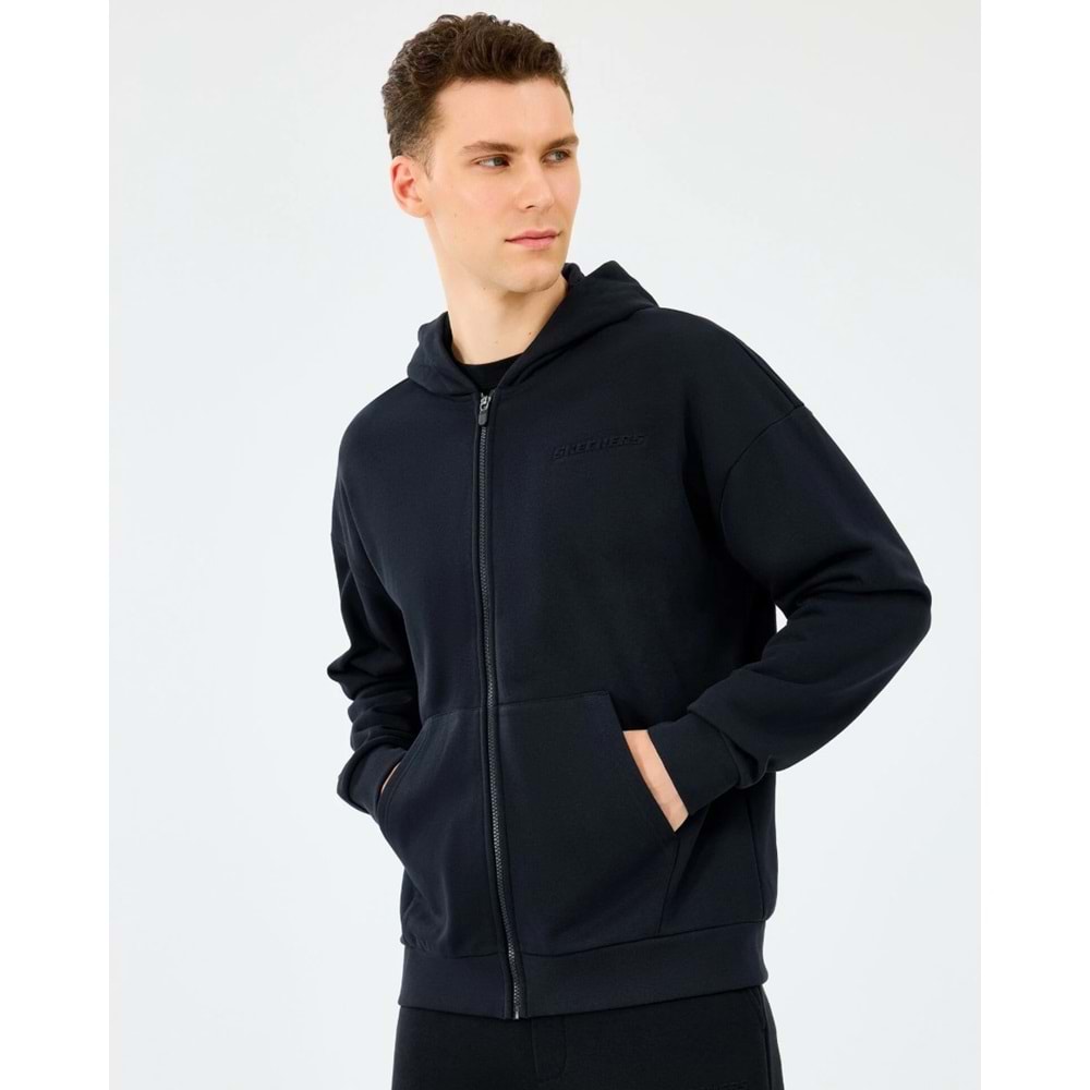 Skechers S2610014-3817 M Essential Full Zip Hoodie Sweatshirt Erkek Kapüşonlu Sweatshirt