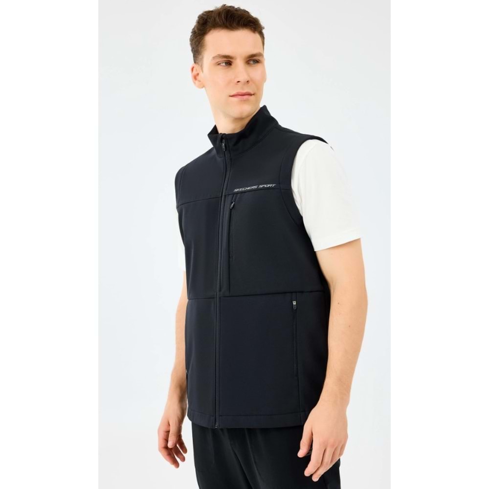 Skechers M Fitted Turtle Neck Softshell Vest S2520220-3817 Erkek Yelek