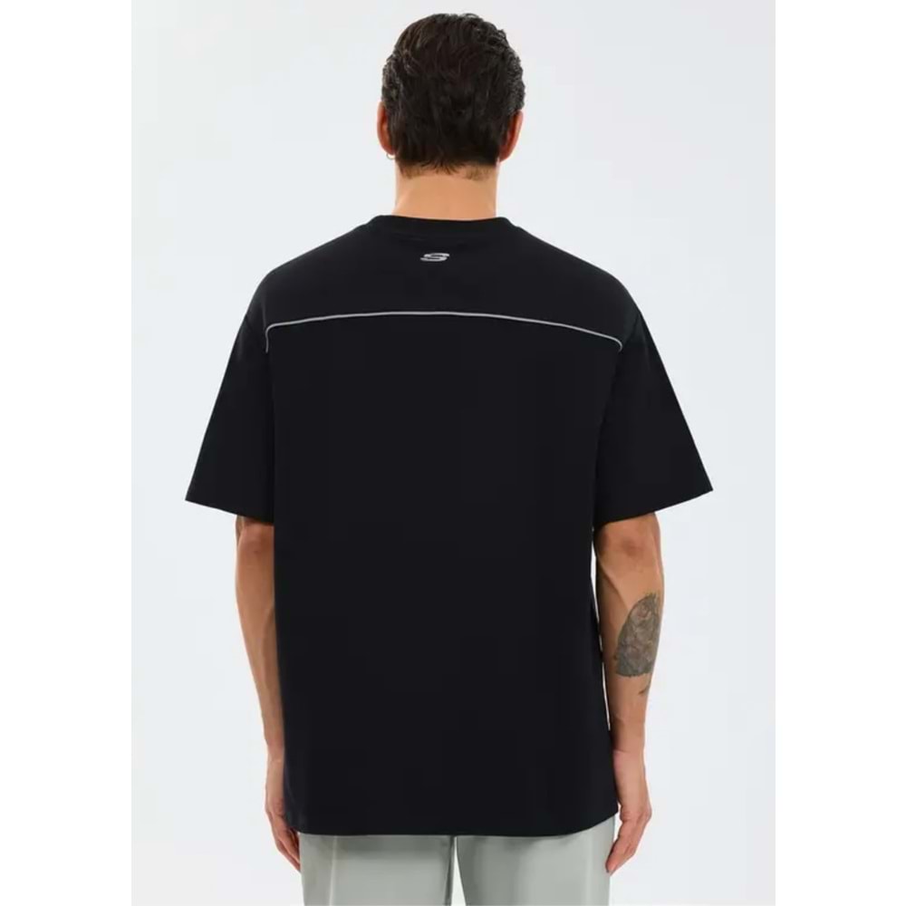 Skechers S231094-3817 M Graphic Tee Reflect Logo Oversize T-Shirt Erkek Tişort