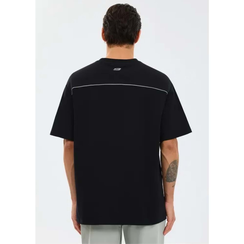 Skechers S231094-3817 M Graphic Tee Reflect Logo Oversize T-Shirt Erkek Tişort