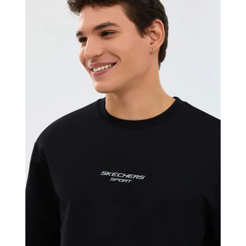 Skechers S231094-3817 M Graphic Tee Reflect Logo Oversize T-Shirt Erkek Tişort
