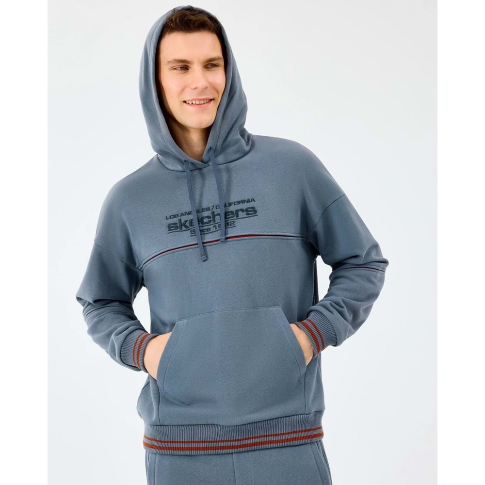 Skechers M Hoodie Kapüşonlu Sweatshirt S2520227-3998 Erkek Kapüşonlu Sweatshirt