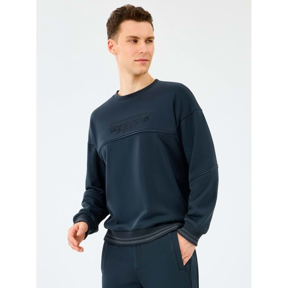 Skechers M Crewneck Sweatshirt S2520229-3817 Erkek Sweatshirt