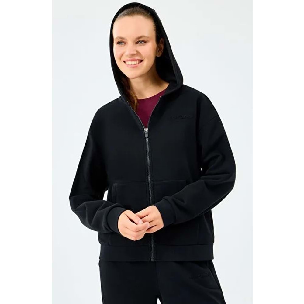 Skechers W Essential Full Zip Sweatshirt S2610016-3817 Kadın Kapüşonlu Fermuarlı Sweatshirt
