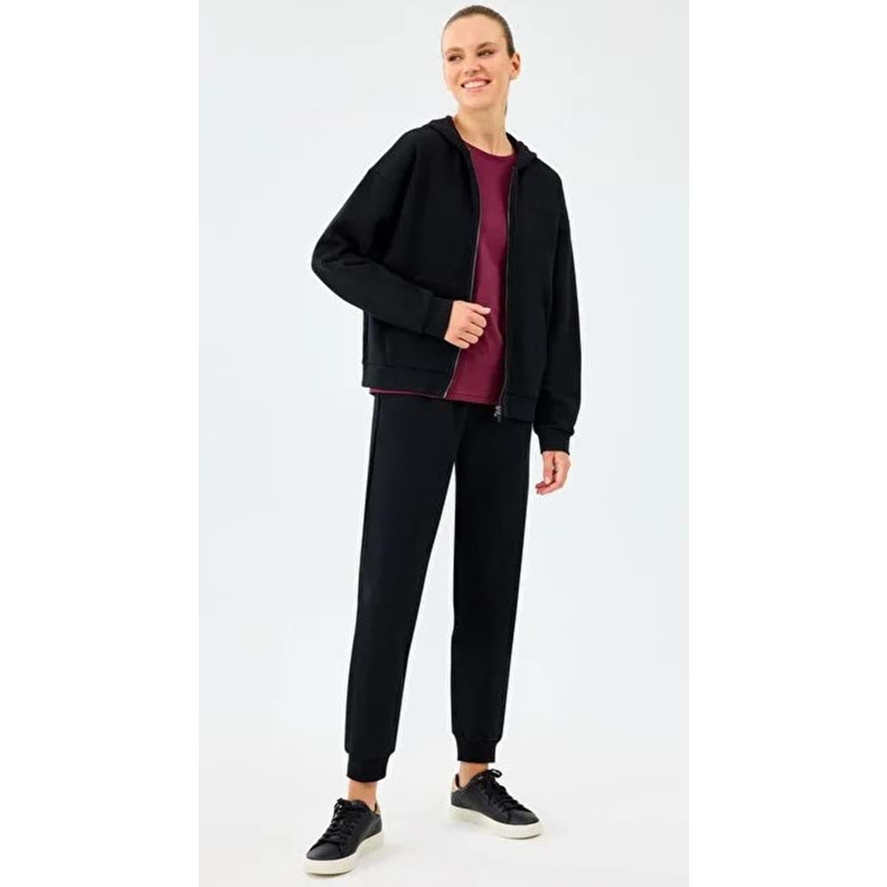 Skechers W Essential Full Zip Sweatshirt S2610016-3817 Kadın Kapüşonlu Fermuarlı Sweatshirt
