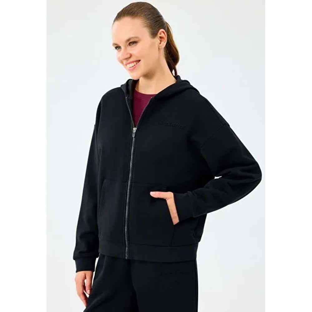 Skechers W Essential Full Zip Sweatshirt S2610016-3817 Kadın Kapüşonlu Fermuarlı Sweatshirt