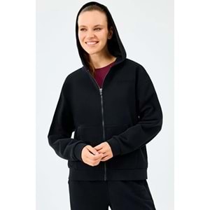 Skechers W Essential Full Zip Sweatshirt S2610016-3817 Kadın Kapüşonlu Fermuarlı Sweatshirt