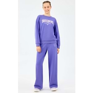 Skechers SK2520080-3996 Lw Fleece Crewneck Kız Çocuk Sweatshirt