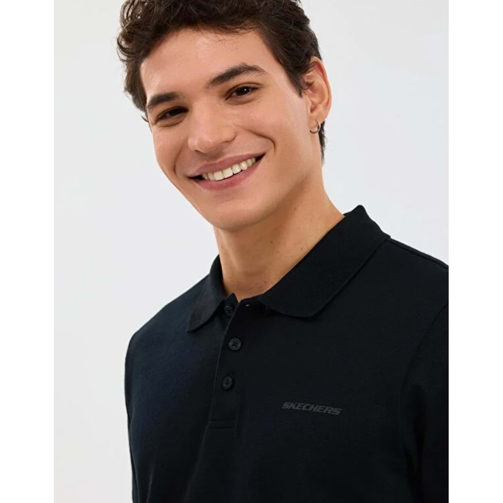 Skechers S211800-3817 M Short Sleeve Polo Yaka T-Shirt Erkek Tişort