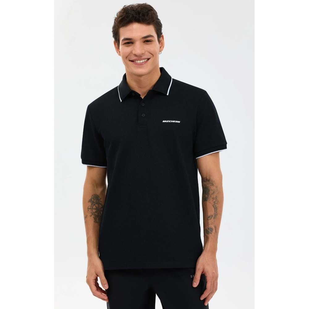 Skechers S2610078-3817 M Piping Detail Polo Yaka T-Shirt Erkek Tişort