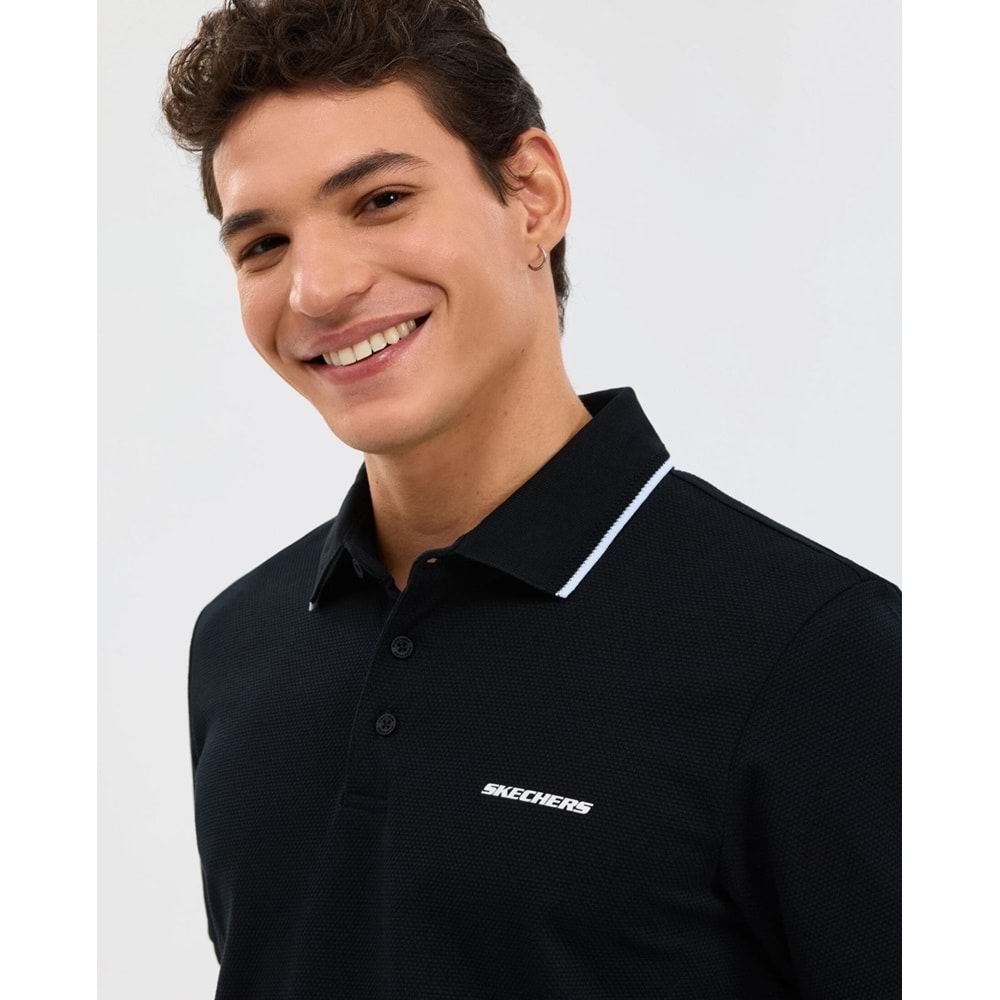 Skechers S2610078-3817 M Piping Detail Polo Yaka T-Shirt Erkek Tişort
