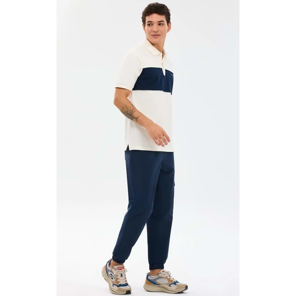 Skechers S2610081-3855 M Colourblock Polo Yaka T-Shirt Erkek Tişort