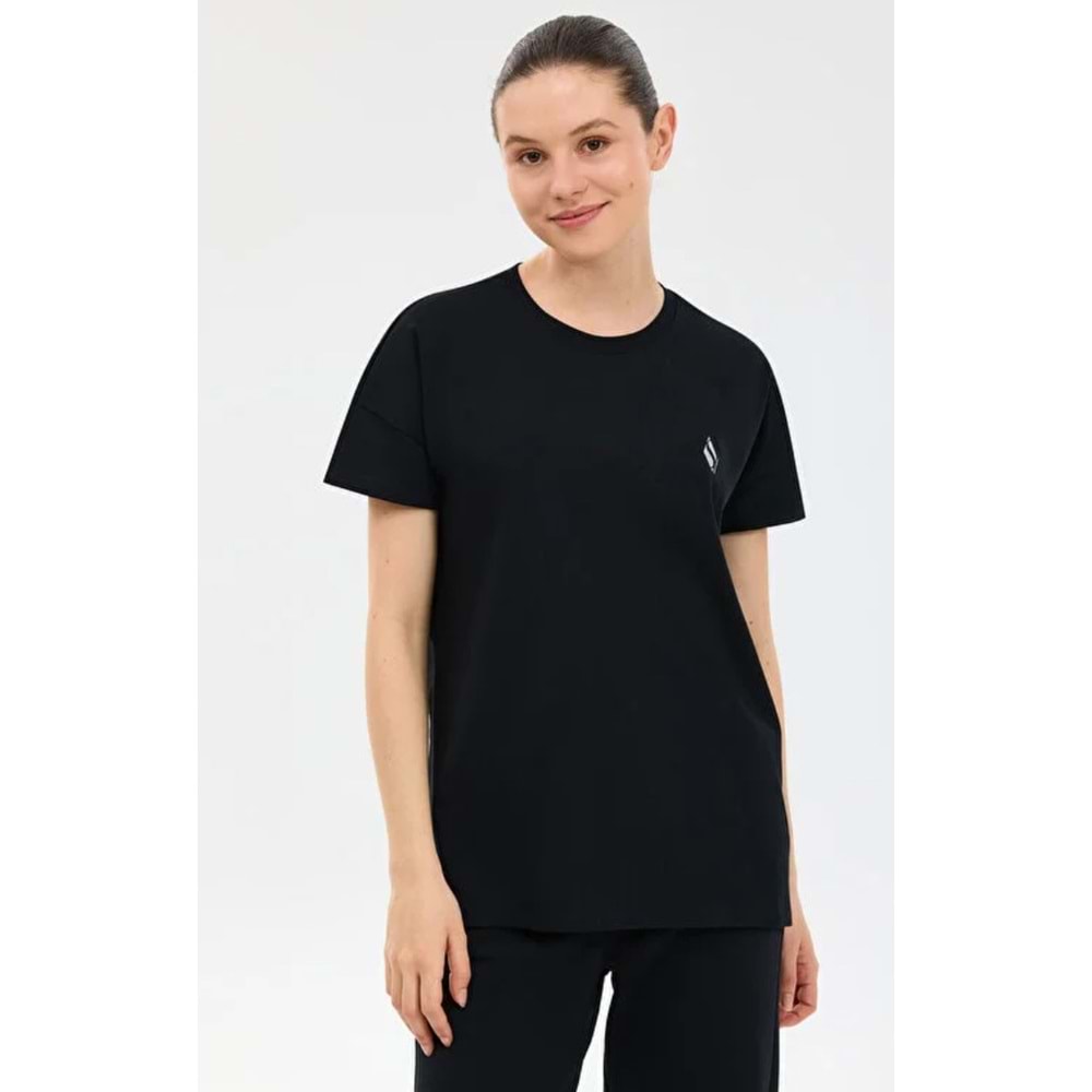 Skechers S221482-3817 W Crew Neck Graphic Tee T-Shirt Kadın Tişört