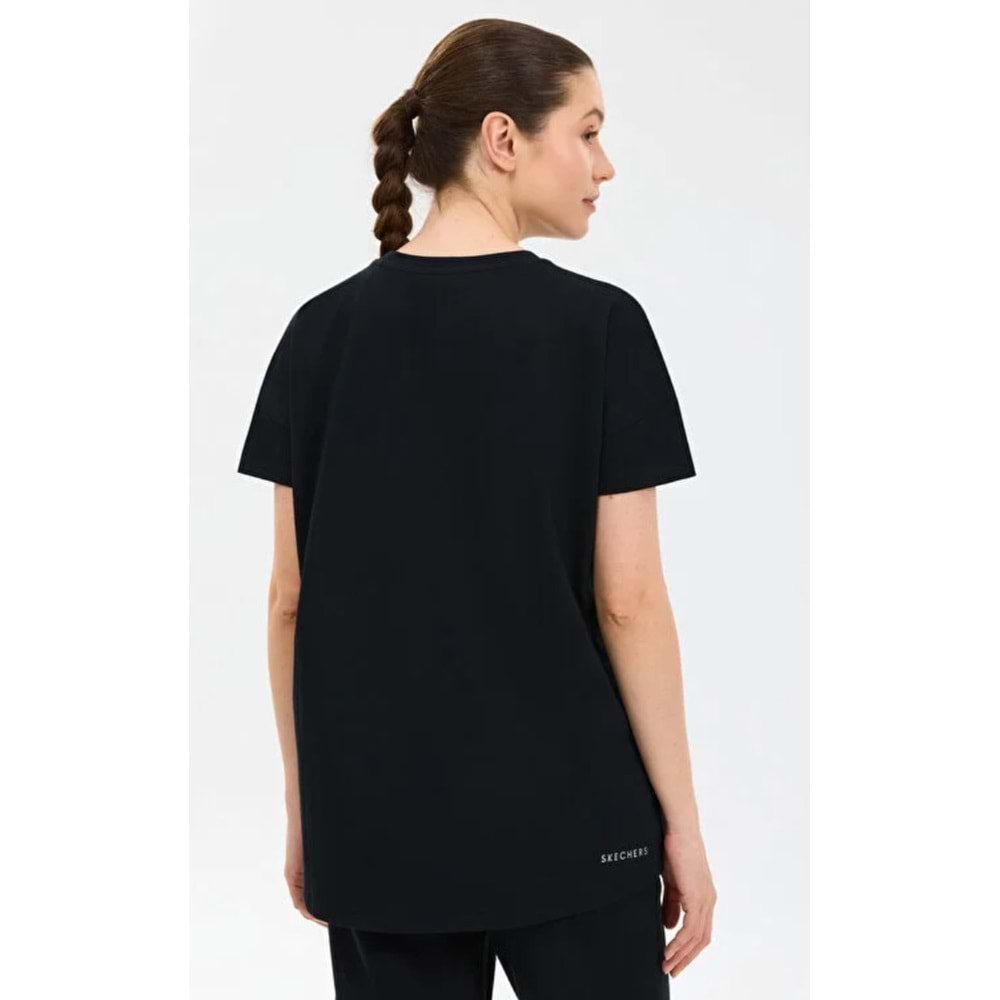 Skechers S221482-3817 W Crew Neck Graphic Tee T-Shirt Kadın Tişört