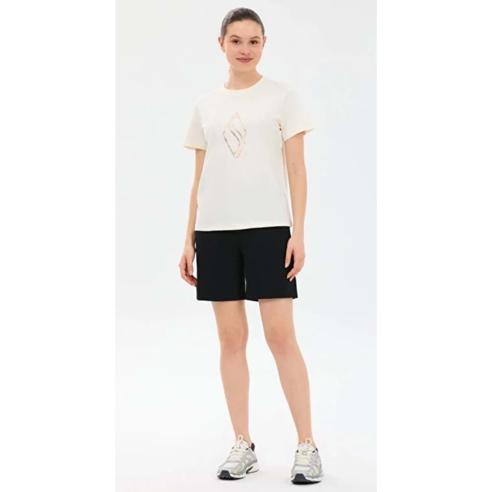 Skechers S2610049-3855 W Regular Fit Graphic T-Shirt Kadın Tişört