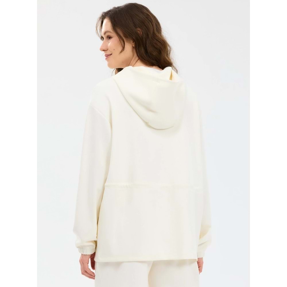 Skechers S2610026-3855 W Soft Touch Full Zip Fermuarlı Kapüşonlu Kadın Sweatshirt