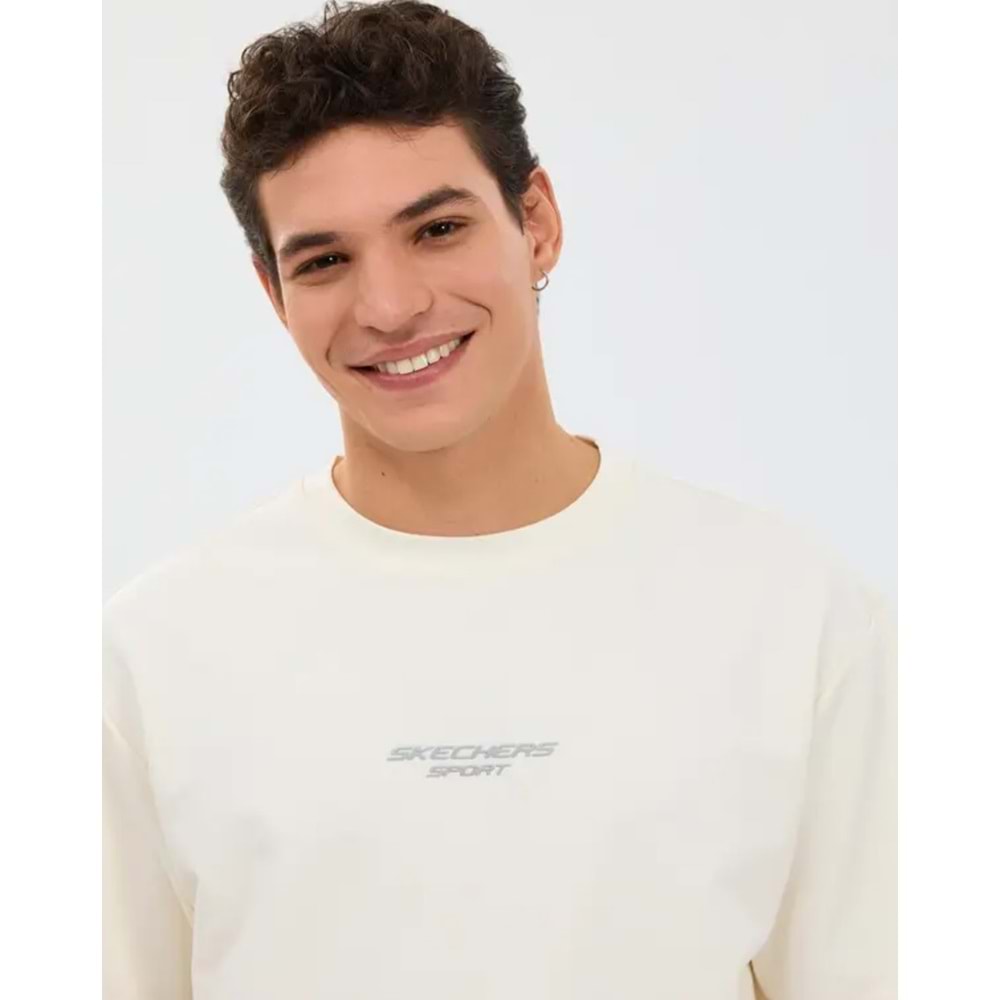 Skechers S231094-3855 M Graphic Tee Reflect Logo Oversize T-Shirt Erkek Tişort